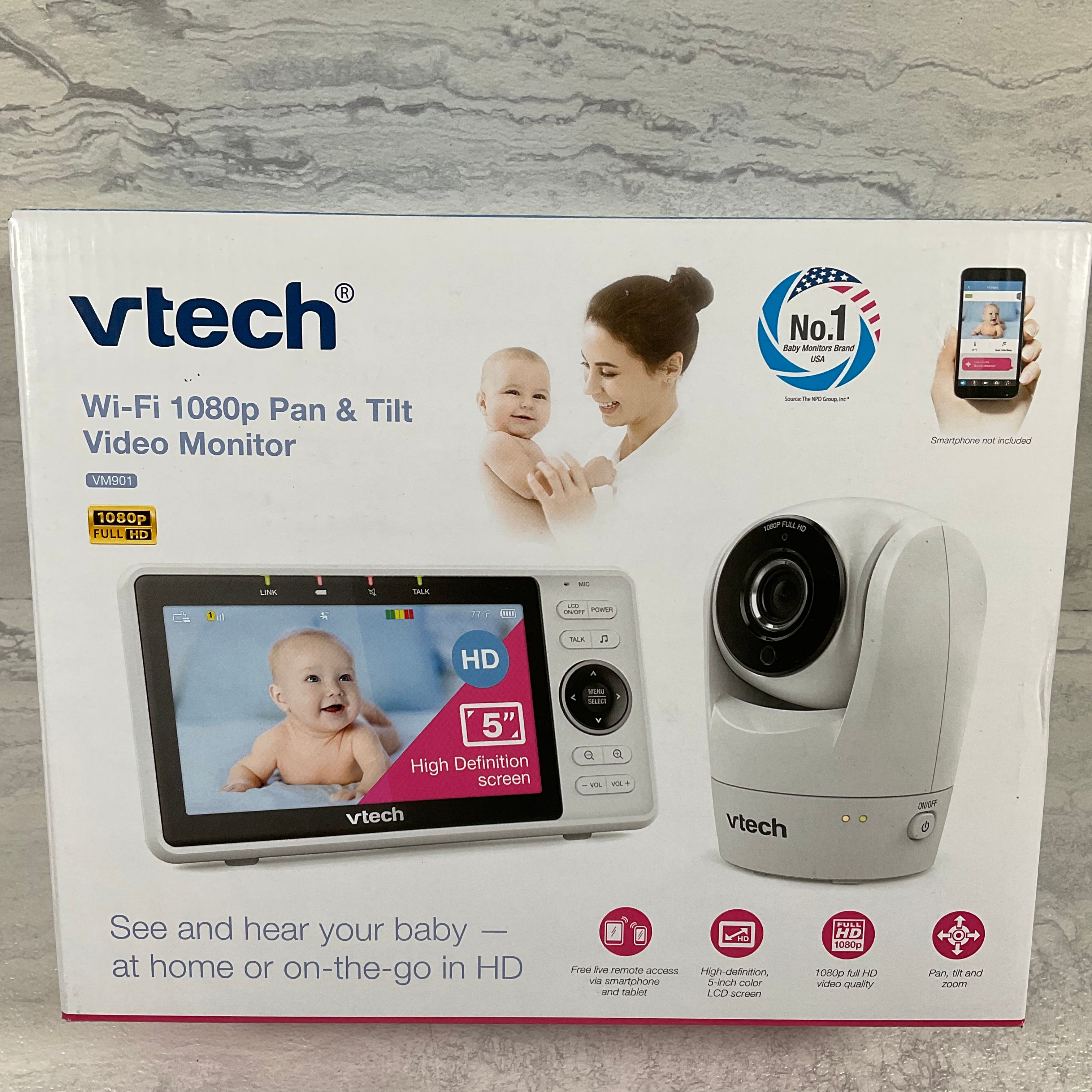 VTech Upgraded Smart WiFi Baby Monitor VM901 (7340198920430)